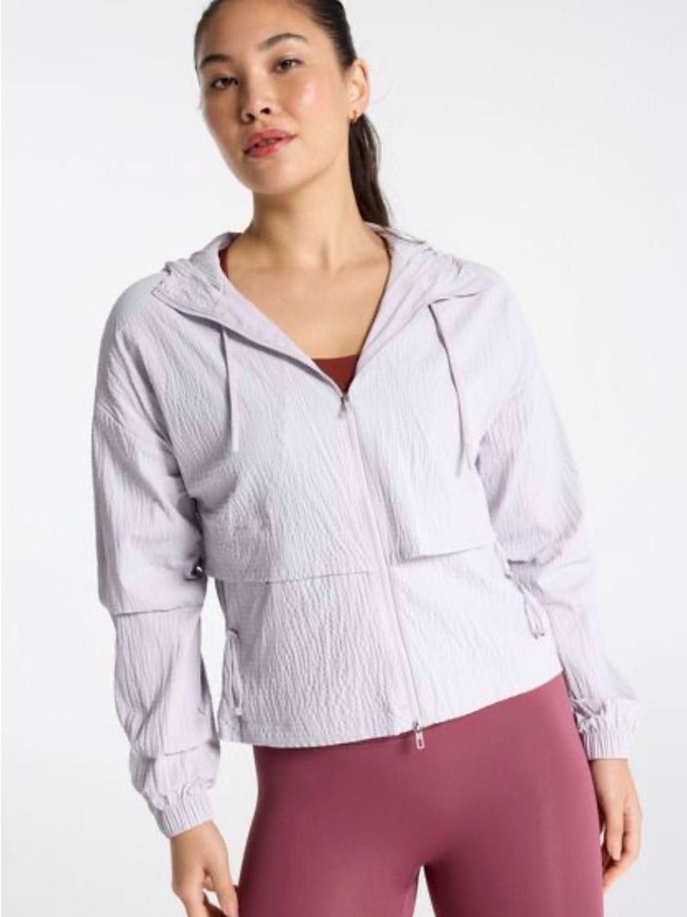 CALIA by Carrie Underwood Light Lavender Hooded Zip Jacket Size XL